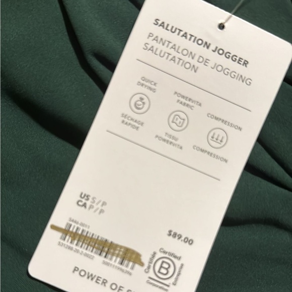 Athleta Salutation High Rise Jogger // Seaweed Snack - Picture 11 of 13